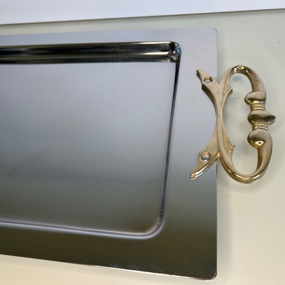 Kromex 60’s Chrome Stainless MCM Vogue Giftware Snack Serving Tray Original Box - Picture 7 of 15